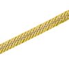 喜平ﾌﾞﾚｽﾚｯﾄ　K18 12面トリプルブレスレット20ｇ×20cm　　網目4